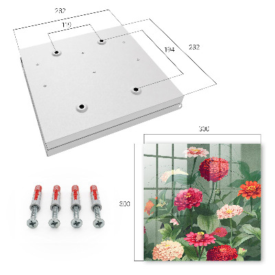 Key cabinet for wall Blooming garden