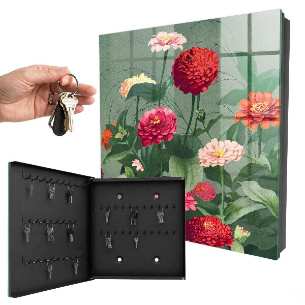 Key cabinet for wall Blooming garden