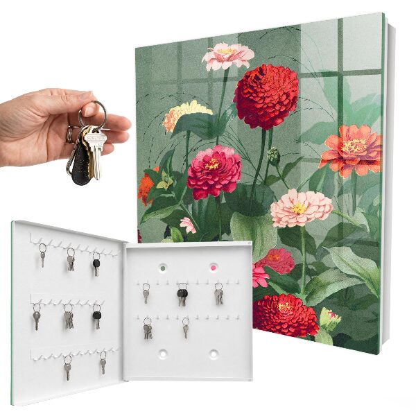 Key cabinet for wall Blooming garden