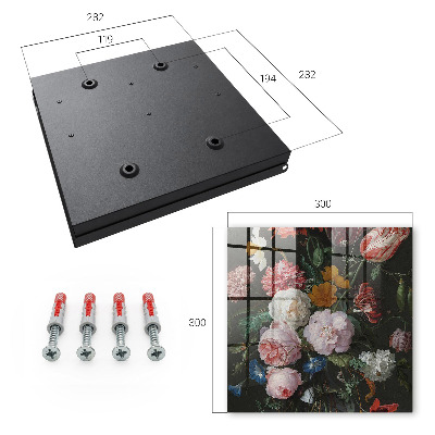 Key storage box A bouquet of flowers