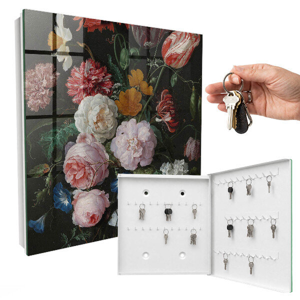 Key storage box A bouquet of flowers