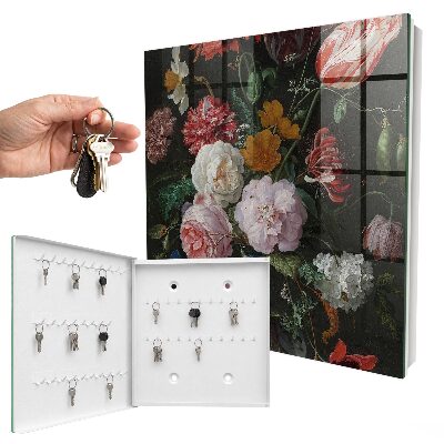 Key storage box A bouquet of flowers