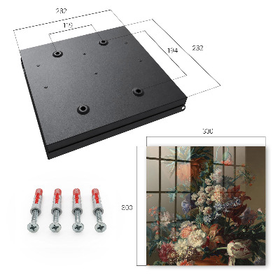 Key cabinet for wall A bouquet of flowers