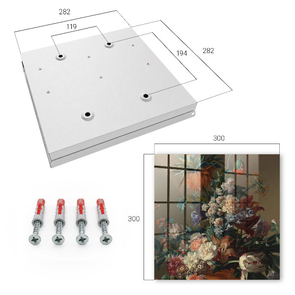 Key cabinet for wall A bouquet of flowers