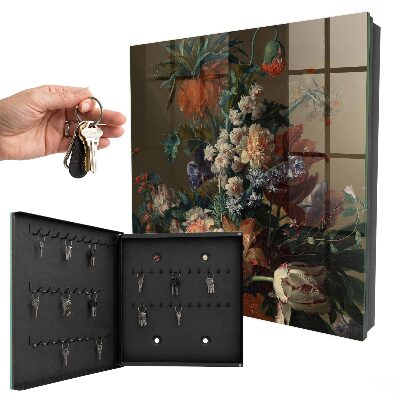 Key cabinet for wall A bouquet of flowers
