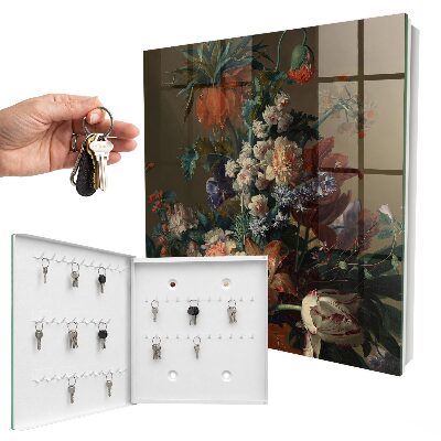 Key cabinet for wall A bouquet of flowers