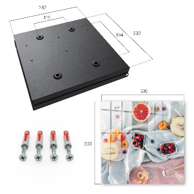 Key cabinet for wall Summer picnic