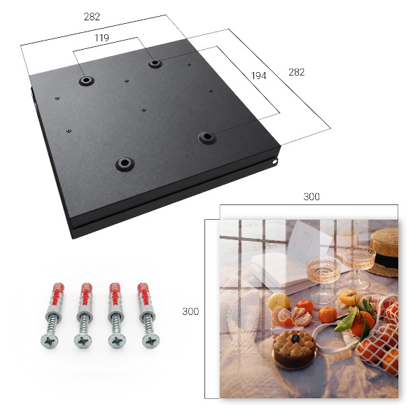 Key cabinet for wall Summer picnic