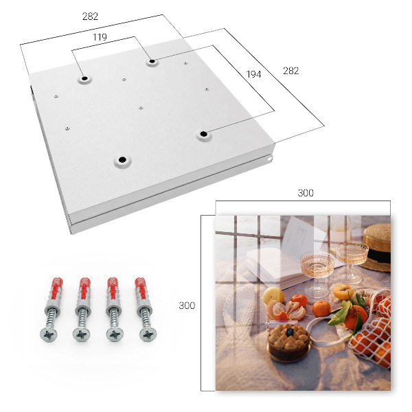 Key cabinet for wall Summer picnic