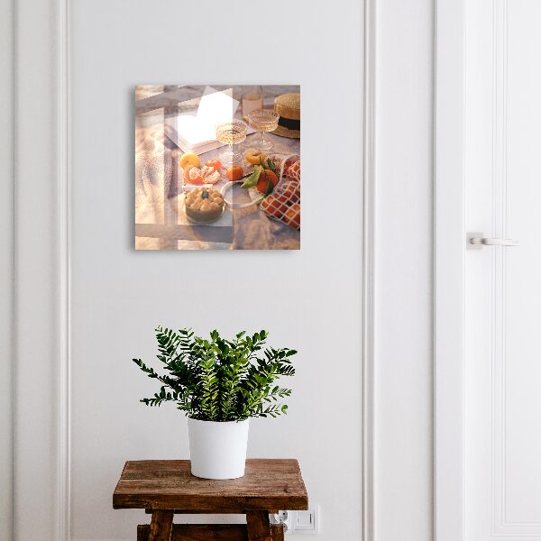 Key cabinet for wall Summer picnic