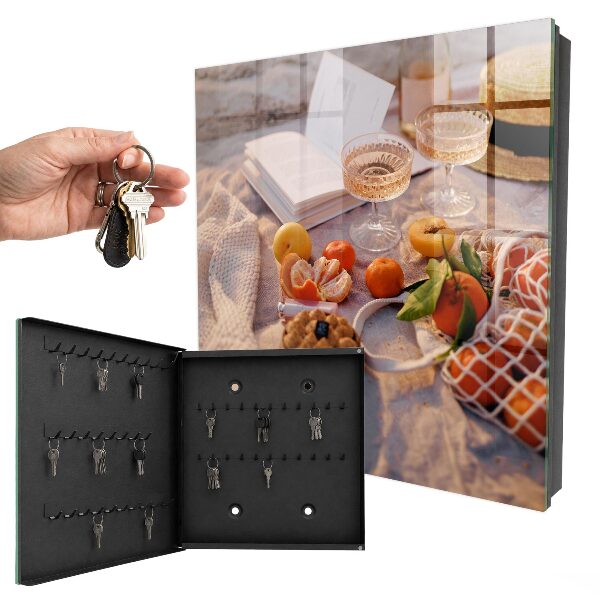 Key cabinet for wall Summer picnic
