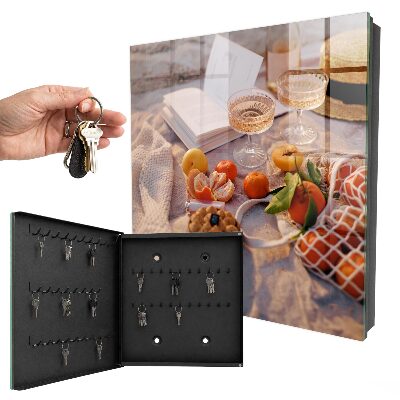 Key cabinet for wall Summer picnic