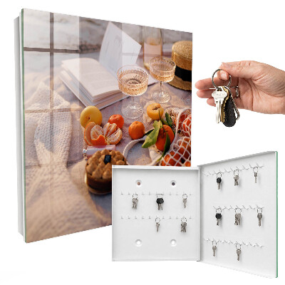 Key cabinet for wall Summer picnic