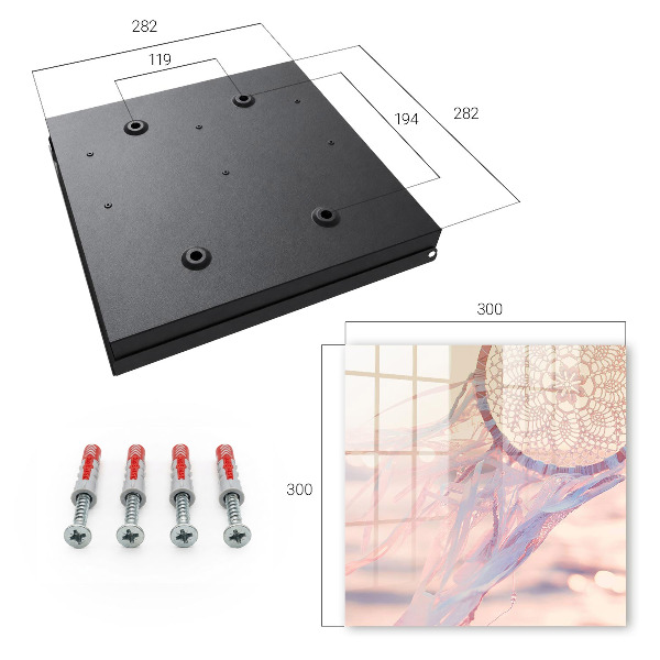 Key cabinet for wall Lace decoration