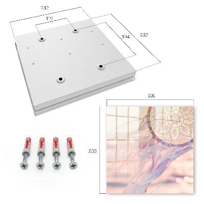 Key cabinet for wall Lace decoration