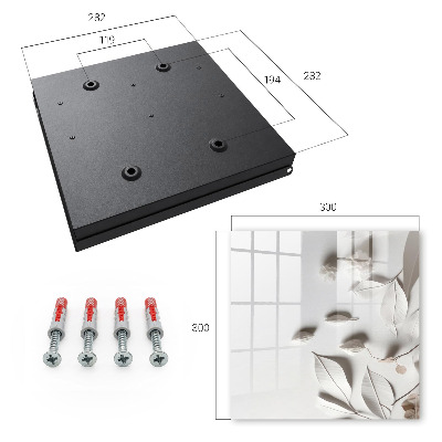 Key storage box White sheets