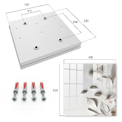 Key storage box White sheets
