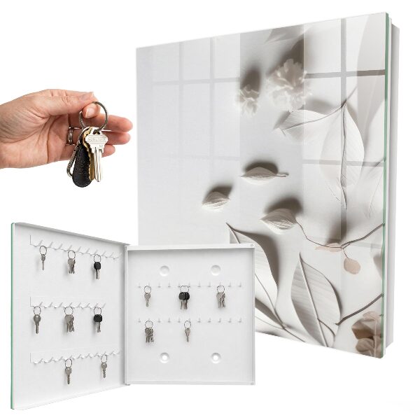 Key storage box White sheets