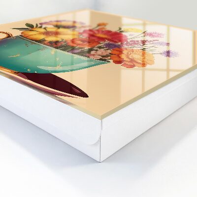 Key cabinet for wall Floral calyx