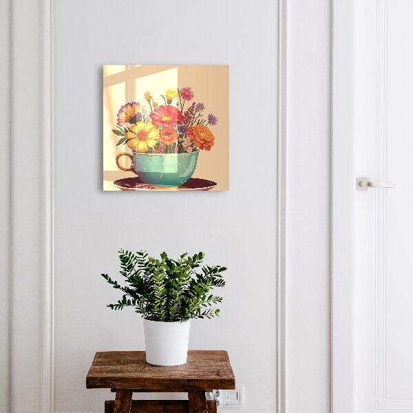 Key cabinet for wall Floral calyx