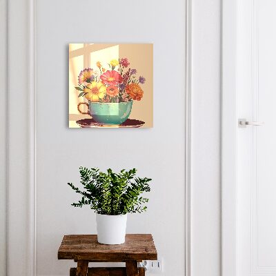 Key cabinet for wall Floral calyx