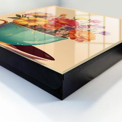 Key cabinet for wall Floral calyx