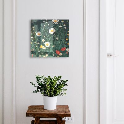 Key cabinet for wall Flower meadow