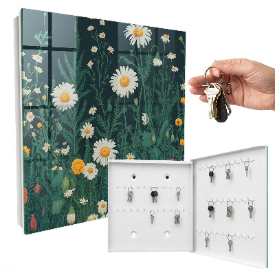 Key cabinet for wall Flower meadow