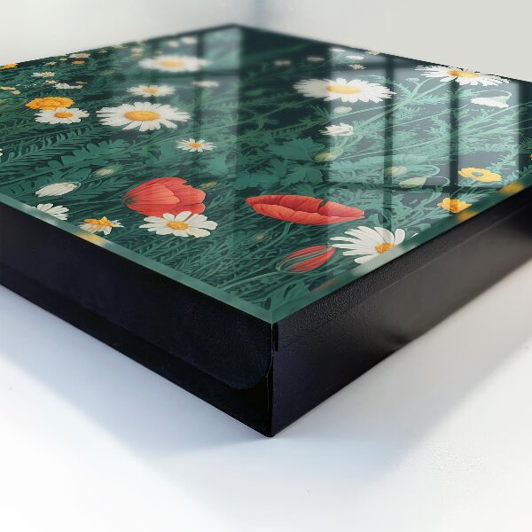 Key cabinet for wall Flower meadow