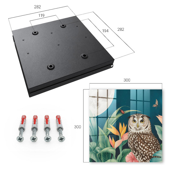 Key storage box Exotic landscape