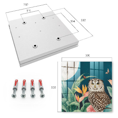 Key storage box Exotic landscape