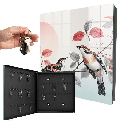 Key cabinet for wall Birds nature