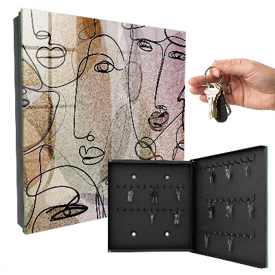 Key storage box Line art