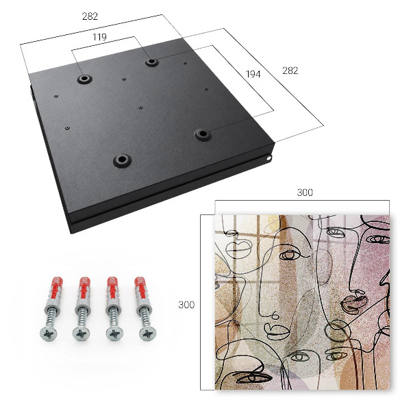 Key storage box Line art