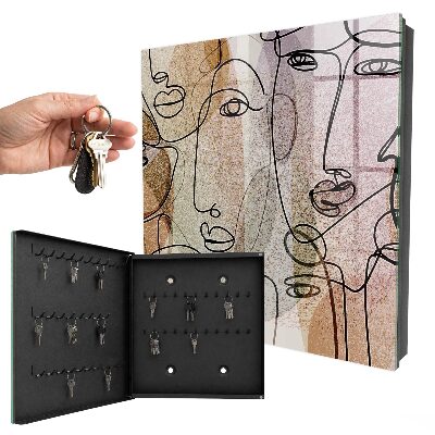 Key storage box Line art