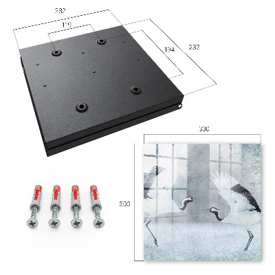 Key cabinet for wall Cranes in flight