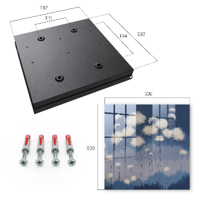 Key cabinet for wall Dandelion