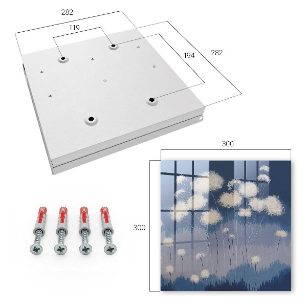 Key cabinet for wall Dandelion