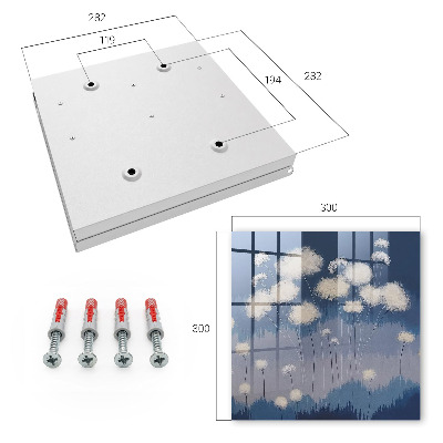 Key cabinet for wall Dandelion