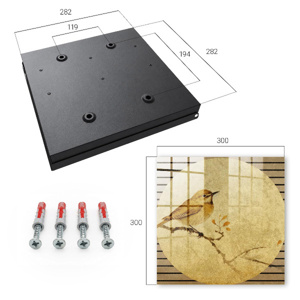 Key storage box Cream bird