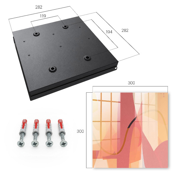 Key cabinet for wall Colorful bows