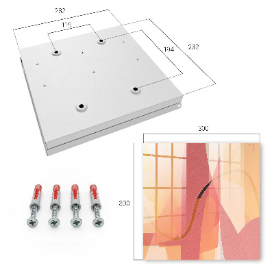 Key cabinet for wall Colorful bows