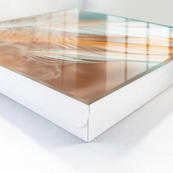 Key storage box Pastel feathers