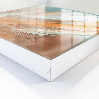 Key storage box Pastel feathers