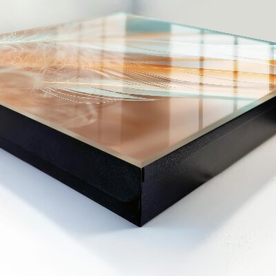 Key storage box Pastel feathers