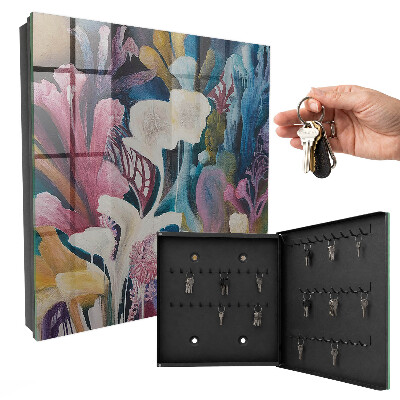 Key cabinet for wall Abstract nature