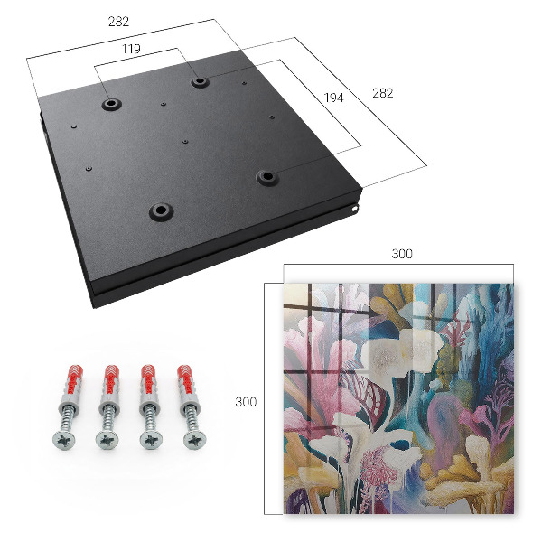Key cabinet for wall Abstract nature