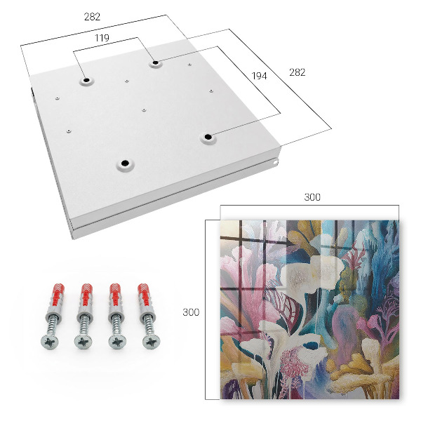 Key cabinet for wall Abstract nature