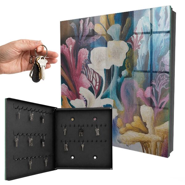 Key cabinet for wall Abstract nature