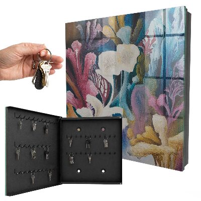 Key cabinet for wall Abstract nature